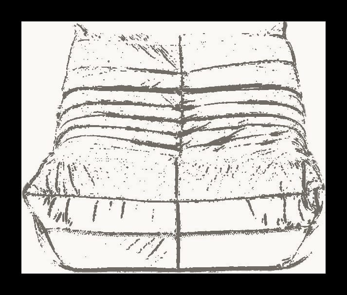 雙色毛毛蟲產品尺寸圖